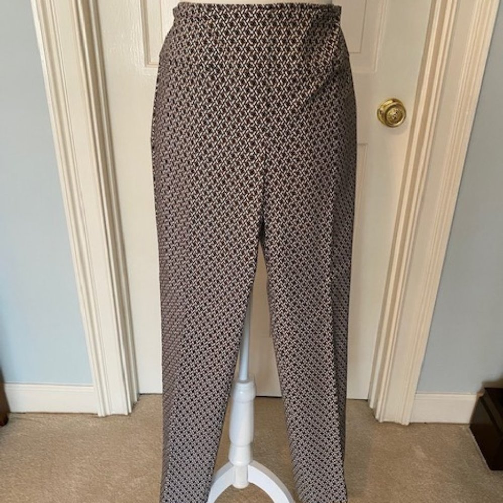 Elliott Lauren black/tan/white herringbone pants